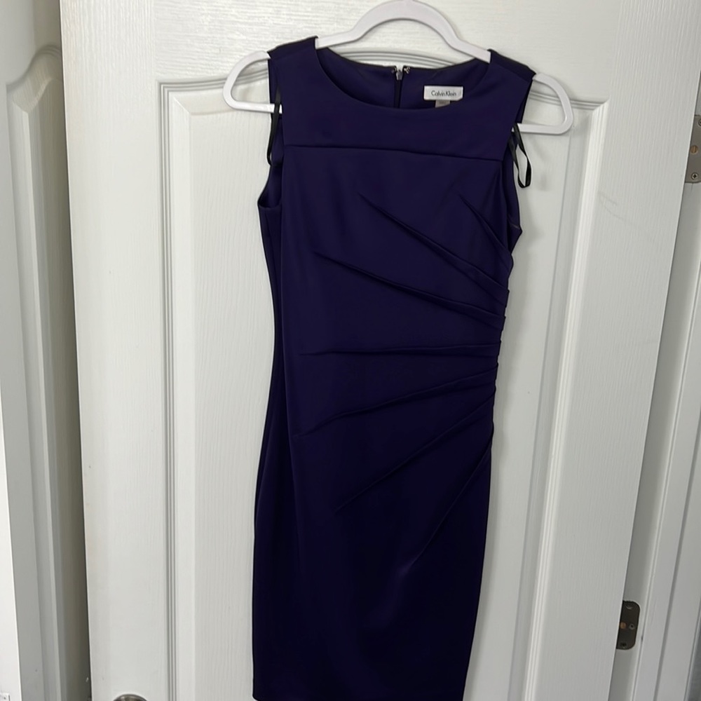 Purple shift dress